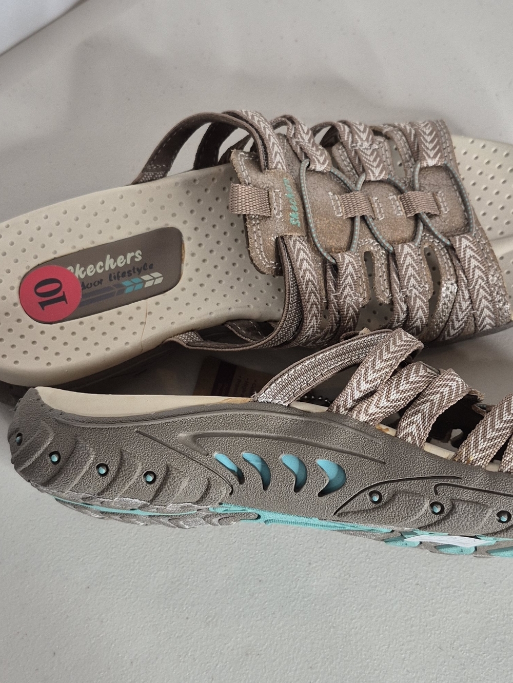 Skechers Reggae - Repetition Athletic Slide Sandals - Size 10 - Picture 10 of 15
